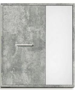 Hängeelement - Beton-Optik-weiß - 60 Cm