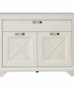 Sideboard - Pinie Weiß - 123 Cm Breit