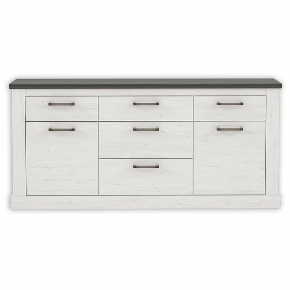 Sideboard - Pinie Weiß - Touchwood - 186 Cm 1 Sideboard - Pinie Weiß - Touchwood - 186 Cm