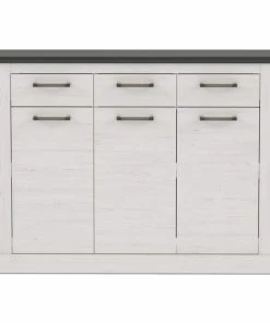 Sideboard - Pinie Weiß-Touchwood - 140 Cm