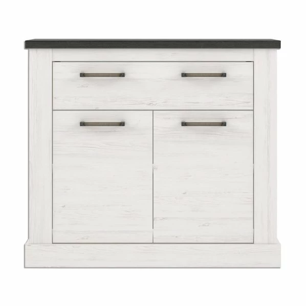 Kommode - Pinie Weiß - Touchwood - 102 Cm 1 Kommode - Pinie Weiß - Touchwood - 102 Cm