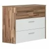 Kommode - Stabeiche - Weiß - 100 Cm Breit