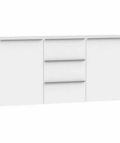 Sideboard - Weiß - Glasfronten - 180 Cm
