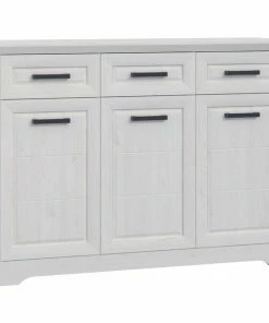 Kommode - Sibiu Lärche Weiß - Soft-Close - 140 Cm Breit
