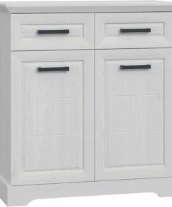 Garderobenkommode - Sibiu Lärche Weiß - Soft-Close - 95 Cm Breit