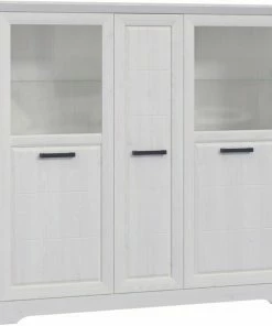 Highboard - Sibiu Lärche Weiß - 146,7 Cm Hoch