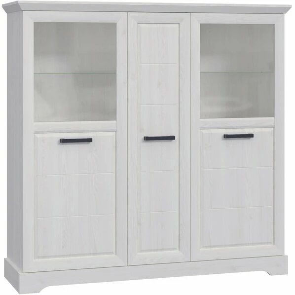 Highboard - Sibiu Lärche Weiß - 146,7 Cm Hoch 1 Highboard - Sibiu Lärche Weiß - 146,7 Cm Hoch