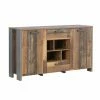 Sideboard - Old Wood Vintage-Betonoptik - 156 Cm Breit