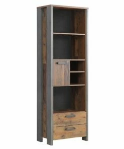 Regal - Old Wood Vintage-Betonoptik - 67 Cm