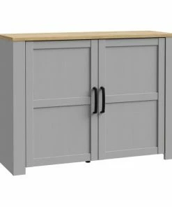 Kommode - Eiche Grau - Riviera Eiche - 116 Cm Breit