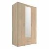 Drehtürenschrank - Sonoma Eiche - Spiegel - 195 Cm