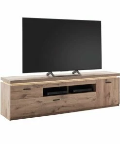 TV-Lowboard - Viking Oak - LED-Beleuchtung - 196 Cm
