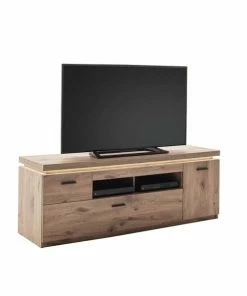 TV-Lowboard - Viking Oak - LED-Beleuchtung - 156 Cm