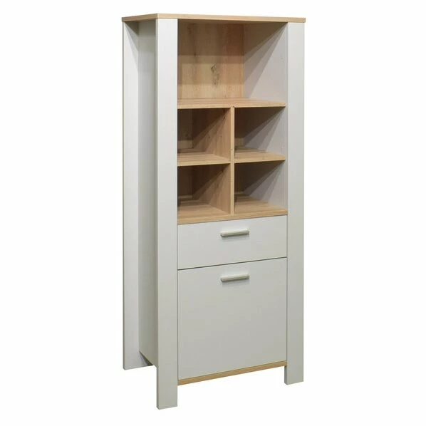 Highboard - Kreidegrau - Asteiche - 63 Cm 1 Highboard - Kreidegrau - Asteiche - 63 Cm