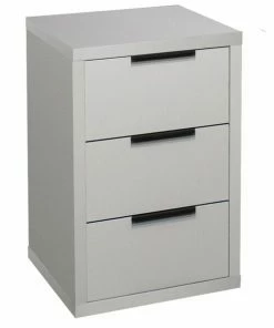 Kommode - Kreidegrau Matt - 3 Schubkästen