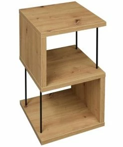 Standregal - Artisan Eiche - Schwarz - 65 Cm Hoch