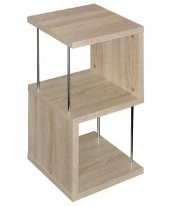 Standregal - Sonoma Eiche - Silber - 65 Cm Hoch