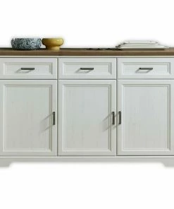 Sideboard - Pinie Hell - Artisan Eiche - 166 Cm Breit