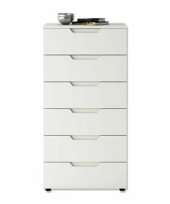 Kommode HILTON - Weiß Hochglanz - 60x120 Cm