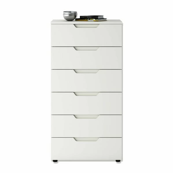 Kommode HILTON - Weiß Hochglanz - 60x120 Cm 1 Kommode HILTON - Weiß Hochglanz - 60x120 Cm