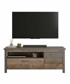 TV-Lowboard OLIVER - Tabak Eiche-Matera - 149 Cm Breit