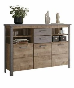 Highboard OLIVER - Tabak Eiche-Matera - 149 Cm Breit