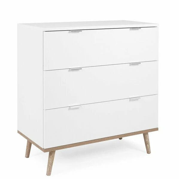 Kommode GÖTEBORG - Weiß-Sonoma Eiche - 80 Cm Breit 1 Kommode GÖTEBORG - Weiß-Sonoma Eiche - 80 Cm Breit