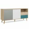 Sideboard CUBA - Sonoma Eiche - Tricolor- 150 Cm Breit