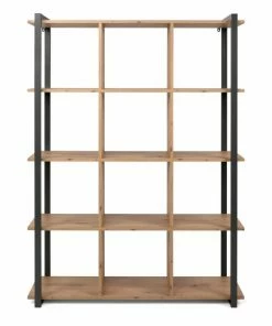 Standregal DENVER - Artisan Eiche-anthrazit - 145 Cm