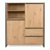 Highboard DENVER - Artisan Eiche-anthrazit - 139 Cm