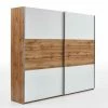 Schwebetürenschrank - Wotan Eiche-Alpinweiß - 218 Cm