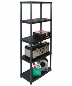 Haushaltsregal - Schwarz - 170 Cm Hoch