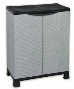 Mehrzweckschrank - Rattan-Optik - 92 Cm Hoch