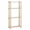 Holzregal - Natur - 4 Böden