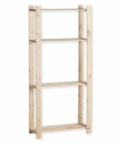 Holzregal - Natur - 4 Böden