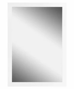 Rahmenspiegel - Weiß - Aufhängung - 48x68 Cm