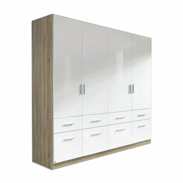 Kleiderschrank - Sonoma Eiche-weiß - 181 Cm 1 Kleiderschrank - Sonoma Eiche-weiß - 181 Cm