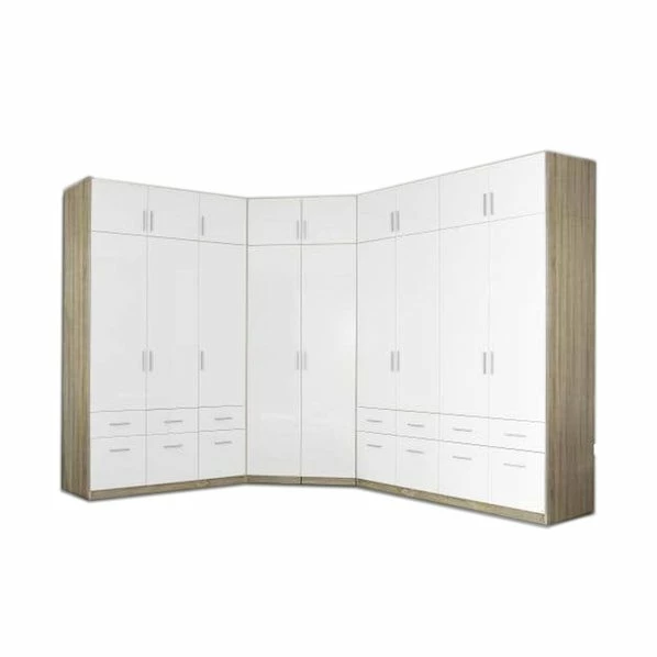 Schrankaufsatz - Sonoma Eiche-weiß - 136 Cm 1 Schrankaufsatz - Sonoma Eiche-weiß - 136 Cm