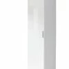 Kleiderschrank - Alpinweiß Hochglanz - 47 Cm