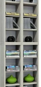 CD-Regal - Sonoma Eiche - 42 Cm Breit - Für 408 CDs - Erweiterbar