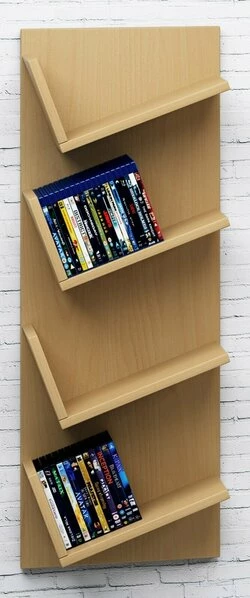 CD-Wandregal - Buche - 33 Cm Breit - 4 Ablagen 1 CD-Wandregal - Buche - 33 Cm Breit - 4 Ablagen