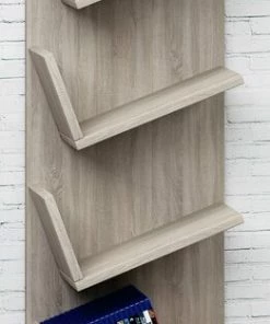 CD-Wandregal - Sonoma Eiche - 33 Cm Breit - 4 Ablagen