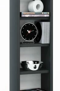 Regal ELEMENTA - Schwarz - 91,5 Cm