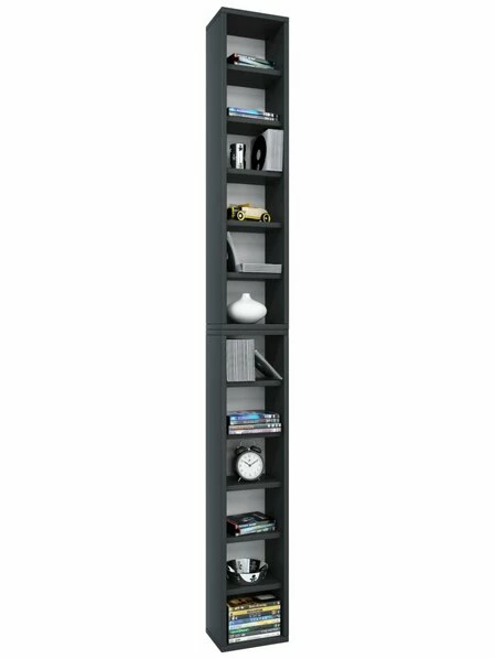 CD Regal - Schwarz - Für 204 CDs - Erweiterbar 1 CD Regal - Schwarz - Für 204 CDs - Erweiterbar