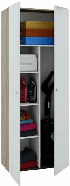 Haushaltsschrank VANDOL II-KOMBI - Sonoma Eiche-weiß - 70 Cm Breit 1 Haushaltsschrank VANDOL II-KOMBI - Sonoma Eiche-weiß - 70 Cm Breit