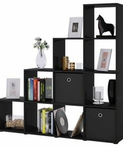 Raumteiler NAPOLI - Schwarz - 10 Fächer