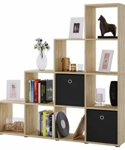 Raumteiler NAPOLI - Sonoma Eiche - 10 Fächer