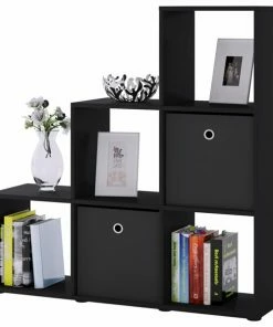 Raumteiler NITAS - Schwarz - 10 Fächer