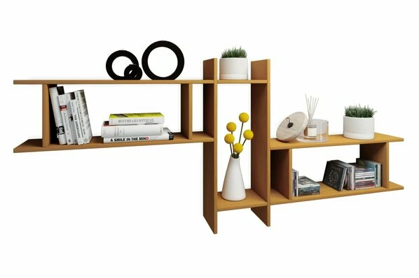 3er Wandregal-Set SIROLA - Buche - 80 Cm 1 3er Wandregal-Set SIROLA - Buche - 80 Cm