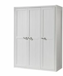 Drehtürenschrank LEWIS - Weiß - 3 Türen